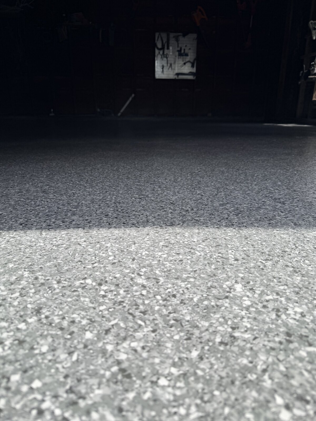 Residential garage floor